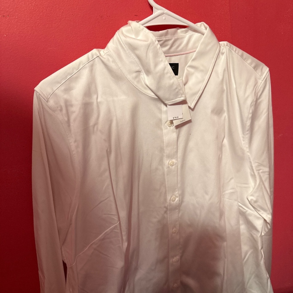 White banana republic shirt